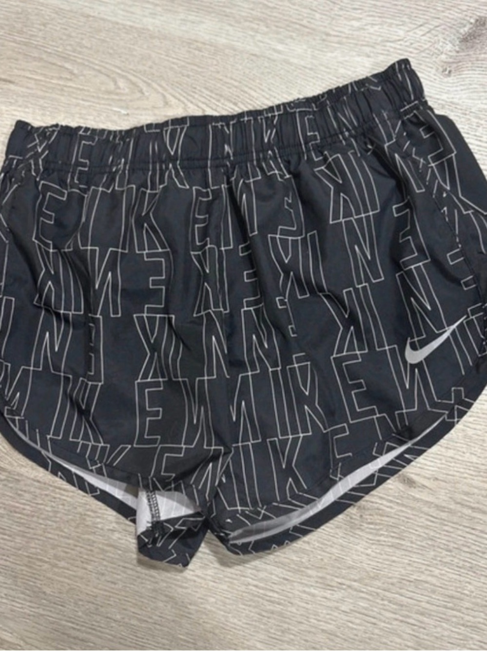 Nike Black Logo-Print Women's Athletic Shorts